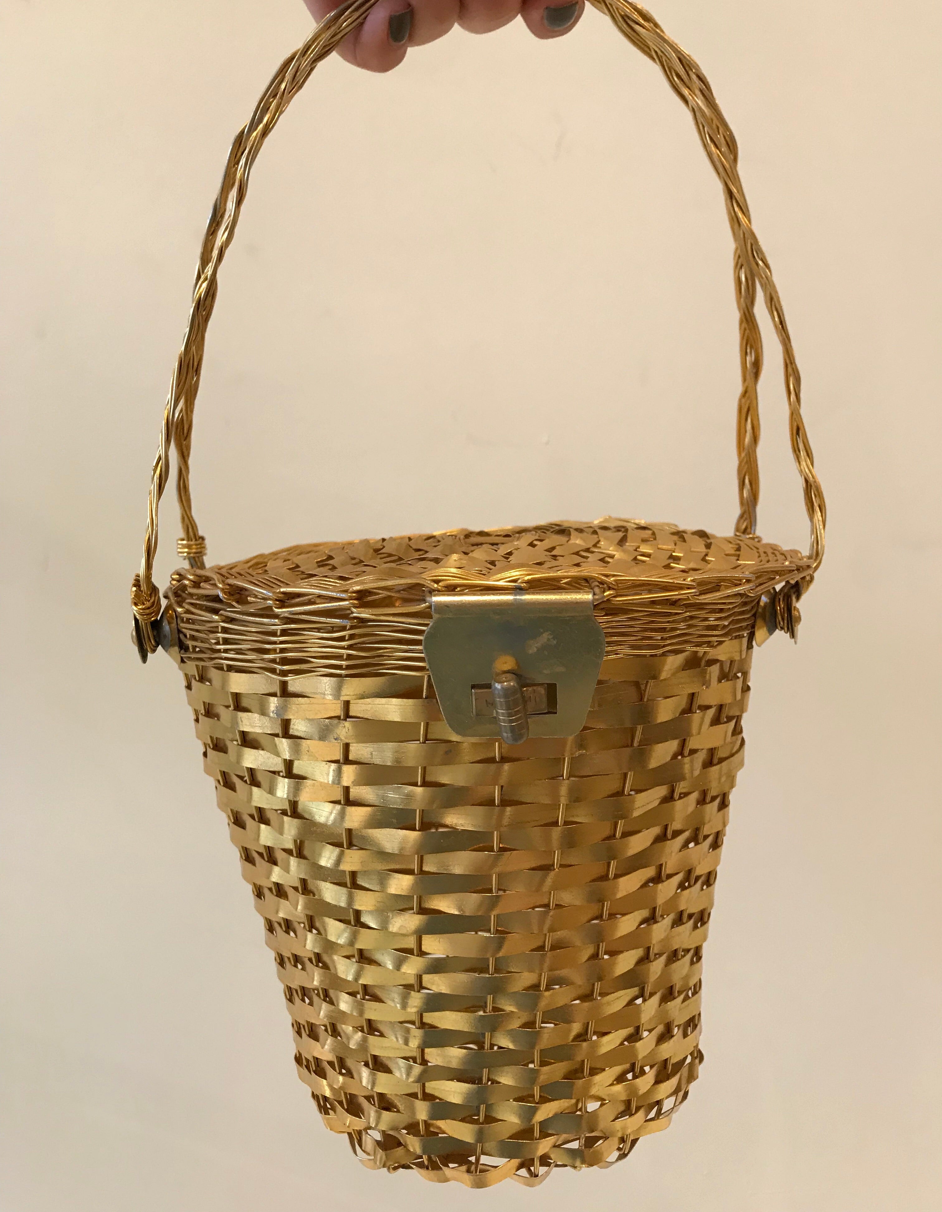 1950s Gold Basket Purse – BLUE JEAN BABY