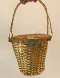 1950s Gold Basket Purse