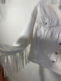 White Fringe Jacket